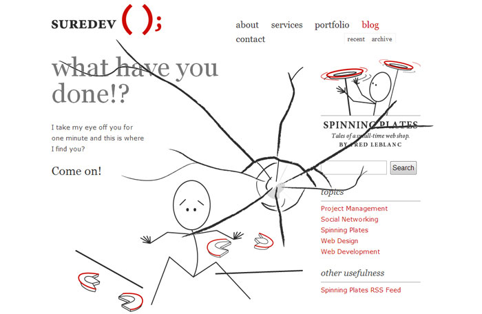 blog.suredev.com 404 page design