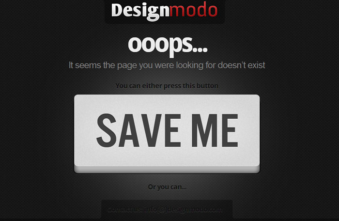 designmodo.com 404 page design