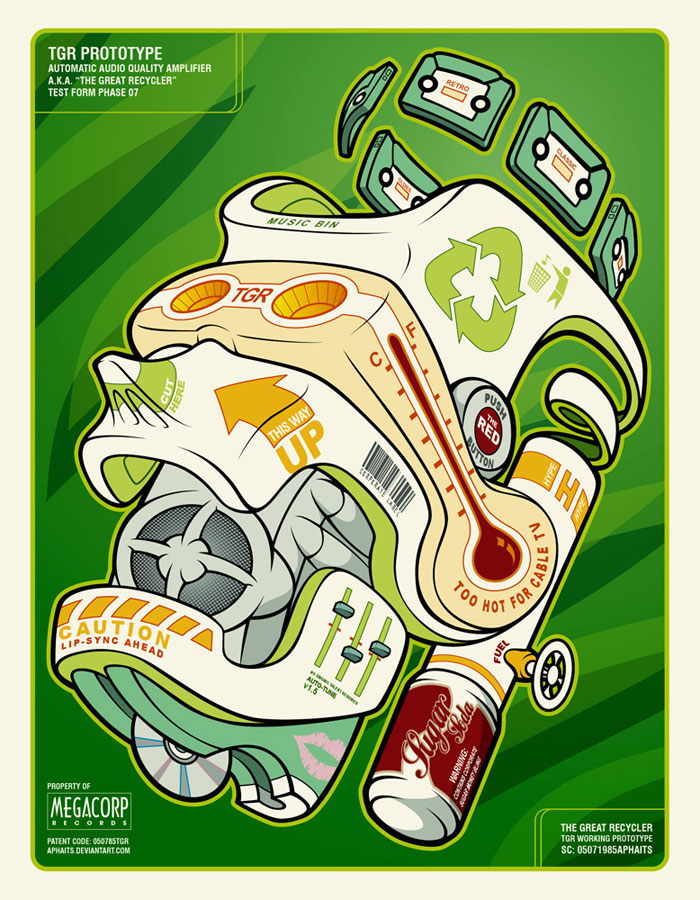 The Great Recycler Abstract Vector Artwork Inspiration