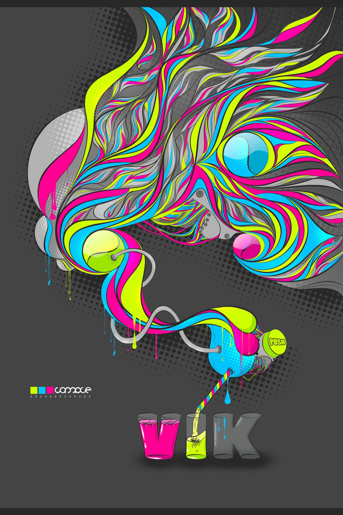 Vik’s Juice x3 Abstract Vector Artwork Inspiration