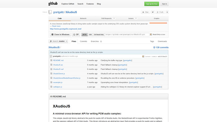 XAudioJS: A minimal cross-browser API for writing PCM audio samples