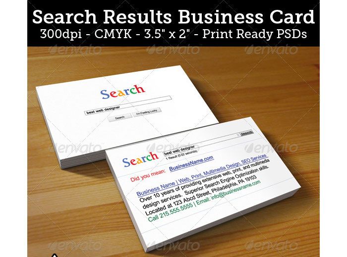 Search Results Printable Business Card Template