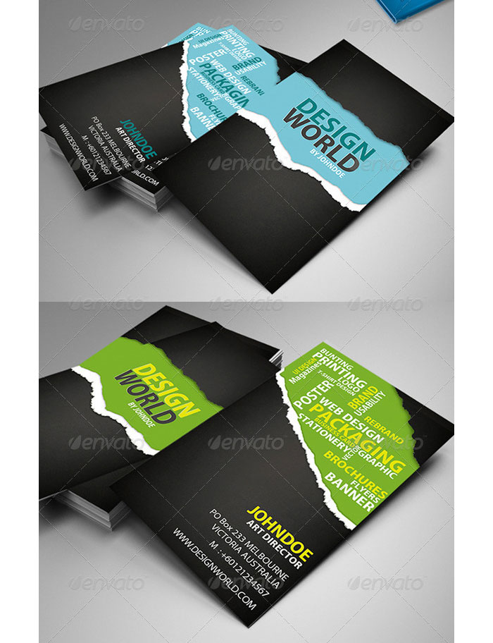 Design World Printable Business Card Template