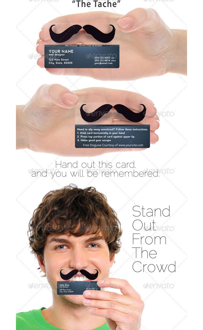BID Plastic Series - The Tache Printable Business Card Template