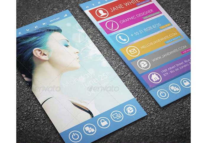 Phone Printable Business Card Template