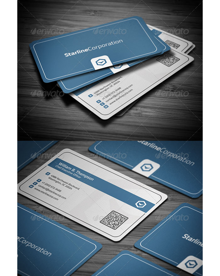 Smart Corporate Printable Business Card Template
