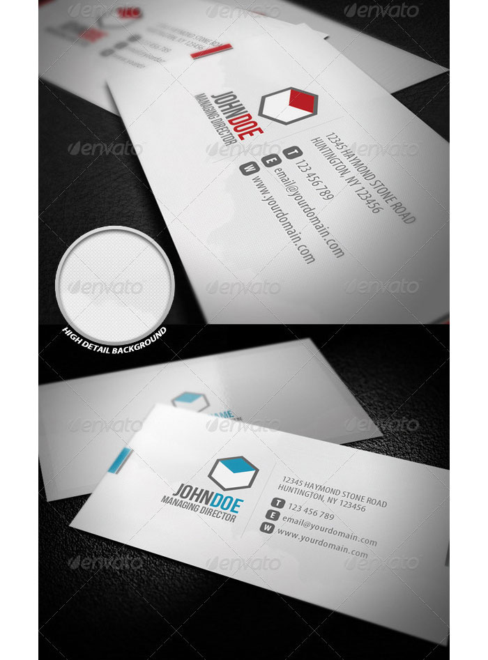 Corporate Printable Business Card Template