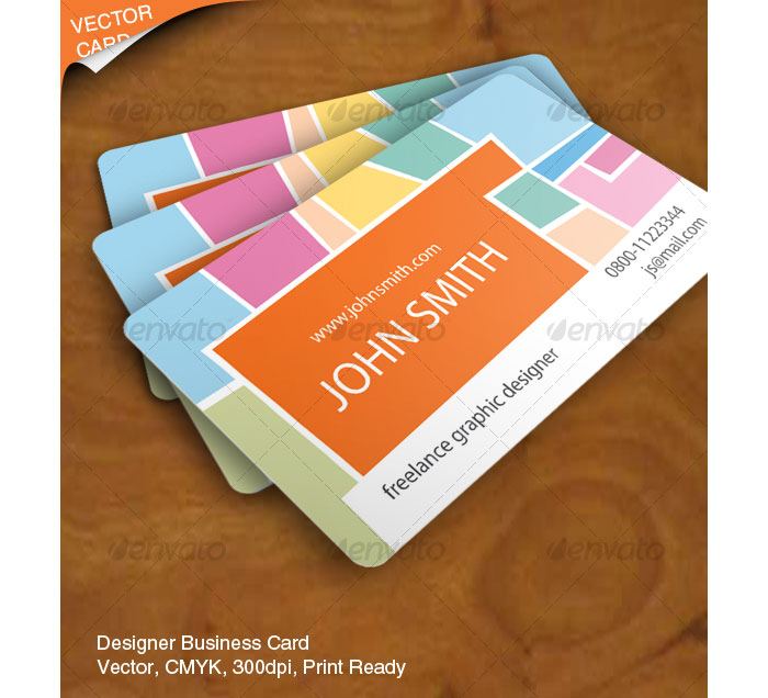 Vector Printable Business Card Template