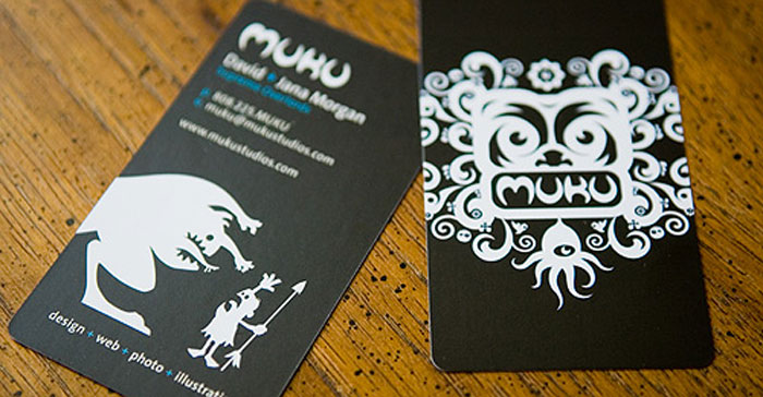 Muku Studios Black Business Card