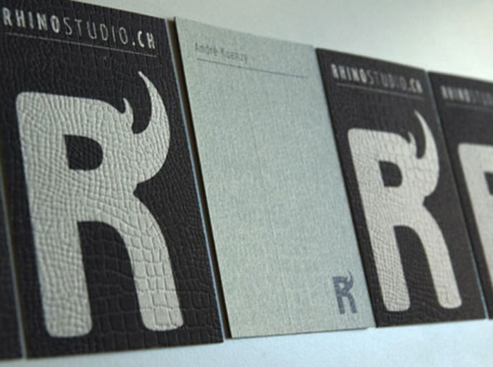 Rhino Studio Black Business Card
