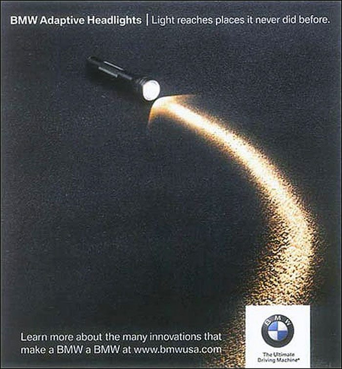 Adaptive headlights Print Advertisement