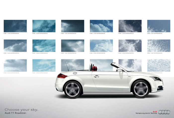 Choose your sky Print Advertisement