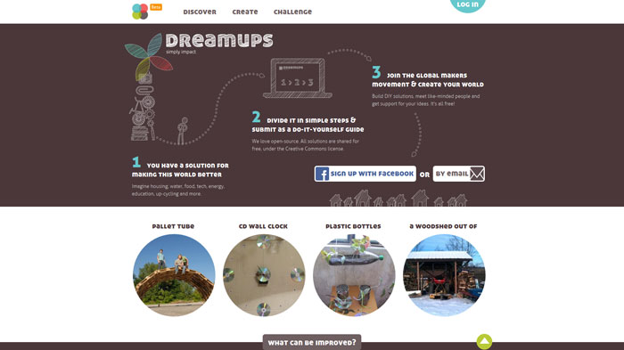 dreamups.org Designed with Twitter Bootstrap
