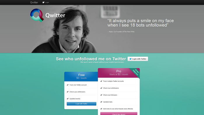 useqwitter.com Designed with Twitter Bootstrap
