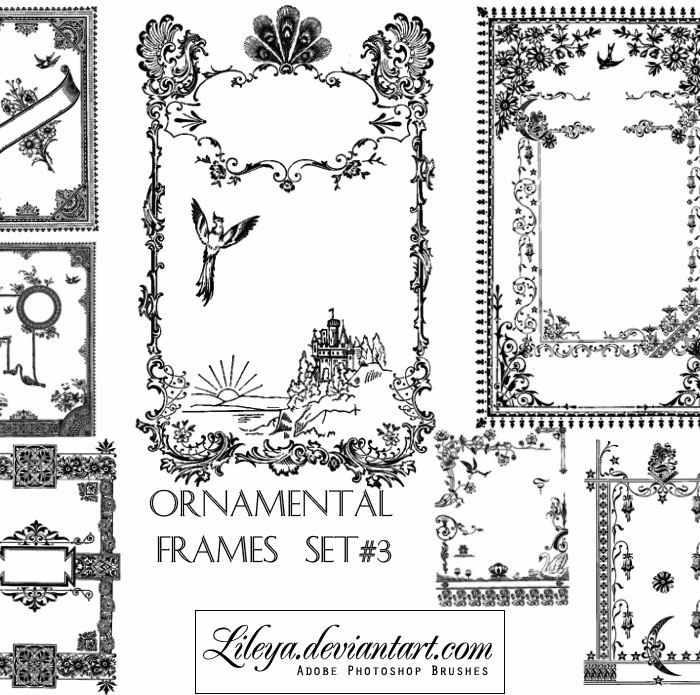 Ornamental Frames set 3