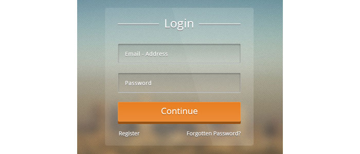 Clear Login Screen User Interface Design Inspiration
