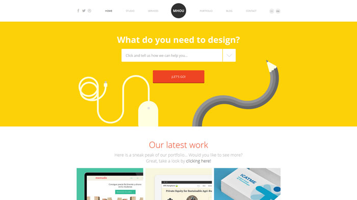 mhou.es Clean Web Design