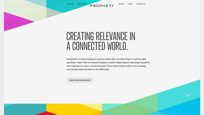 prophets.be Clean Web Design