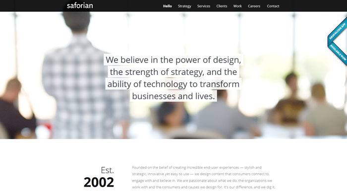 saforian.com Clean Web Design