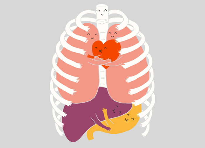 Hugs Keep Us Alive! Cool vector T-shirt design idea