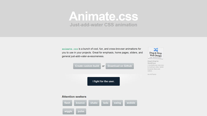 Animate.css Popular CSS Library