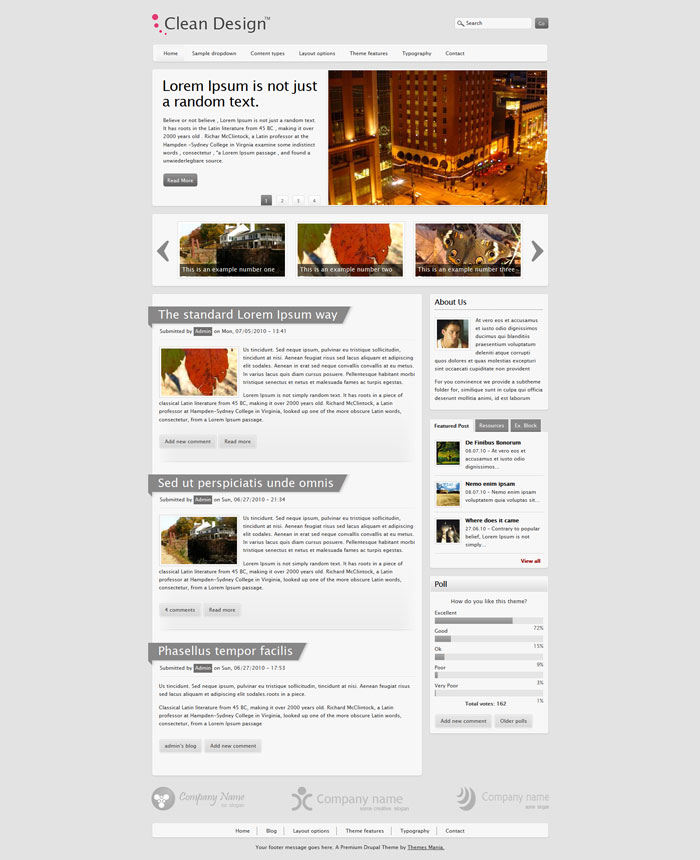 Clean Drupal Website design