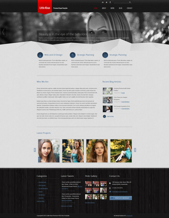 Little-khan Drupal Website design