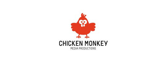 Chicken Monkey Dual Meaning Logo Design Inspiration