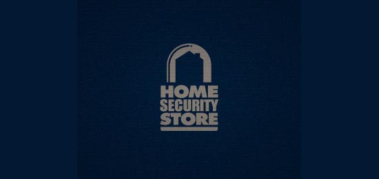 Home Security Store Dual Meaning Logo Design Inspiration