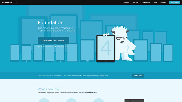 foundation.zurb.com Flat Web Design Inspiration