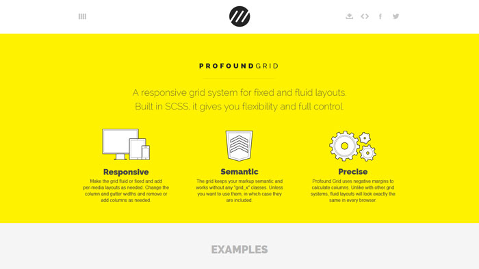 profoundgrid.com Flat Web Design Inspiration