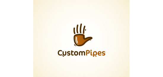 CustomPipes Logo Design Inspiration Made Just For Fun