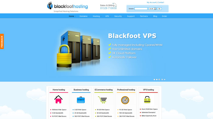 blackfoot.co.uk Website Hosting Provider