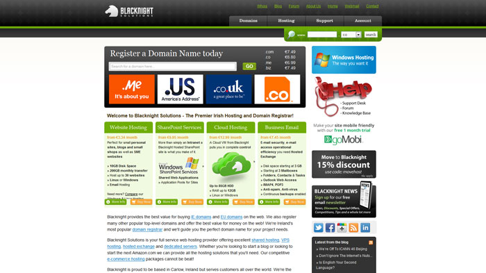 blacknight.com Website Hosting Provider