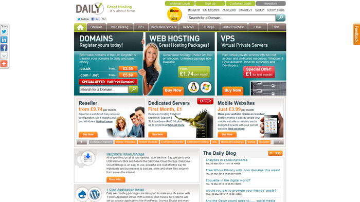 daily.co.uk Website Hosting Provider