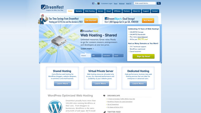 dreamhost.com Website Hosting Provider