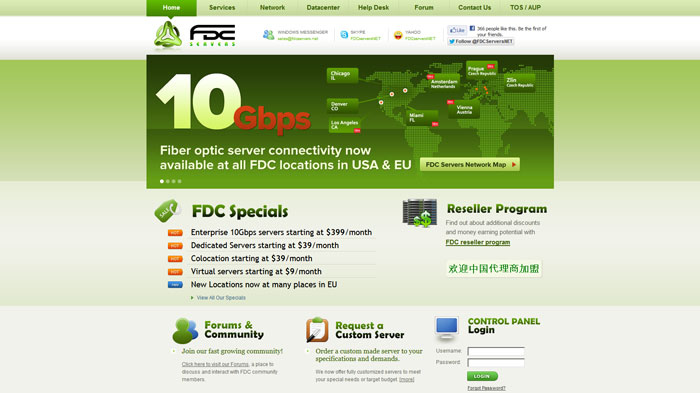fdcservers.net Website Hosting Provider