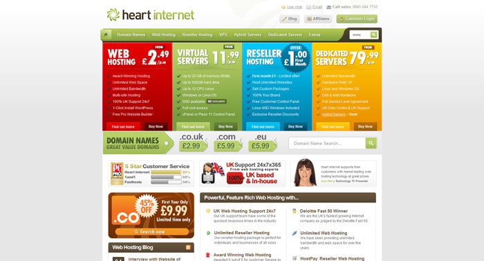 heartinternet.co.uk Website Hosting Provider