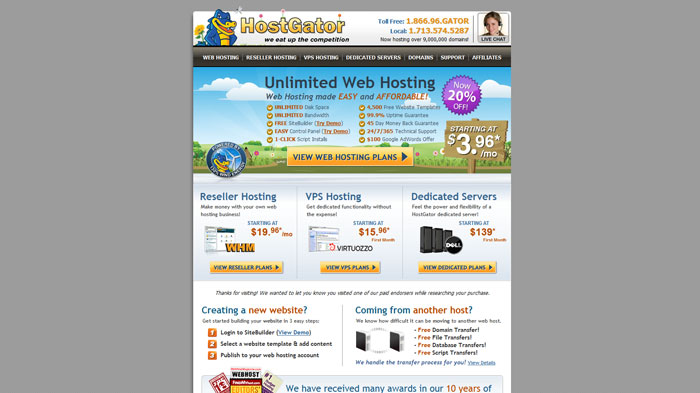 hostgator.com Website Hosting Provider