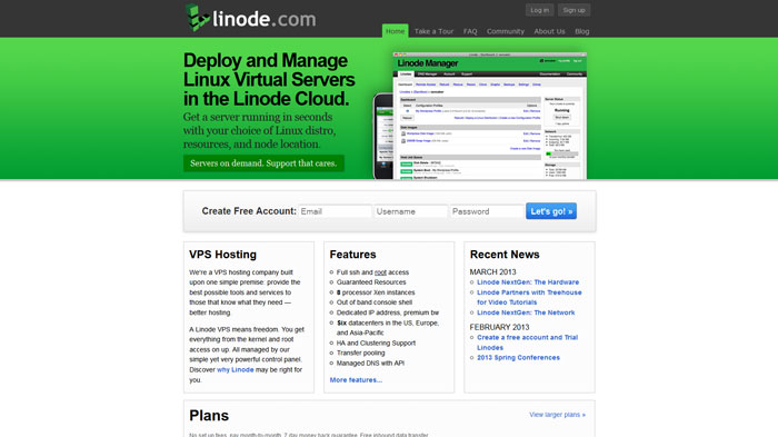 linode.com Website Hosting Provider