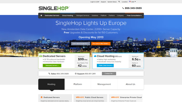 singlehop.com Website Hosting Provider