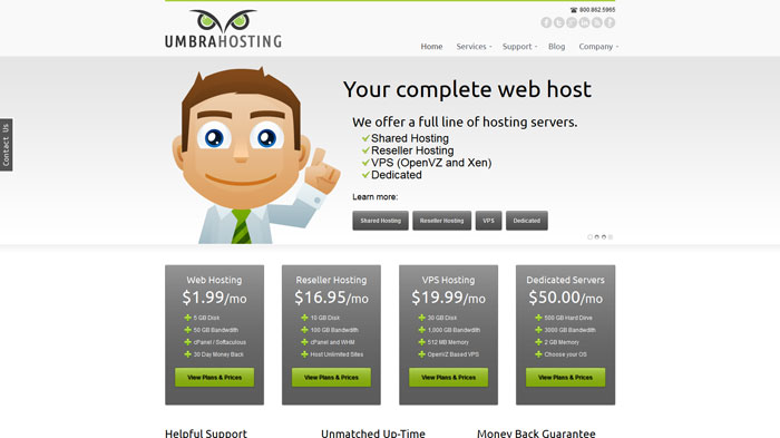 umbrahosting.com Website Hosting Provider