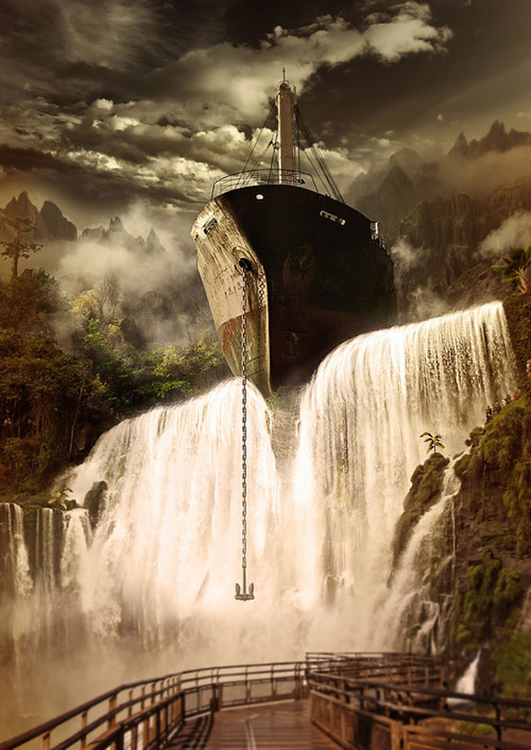 Ship Wreck Photoshop Design Inspiration