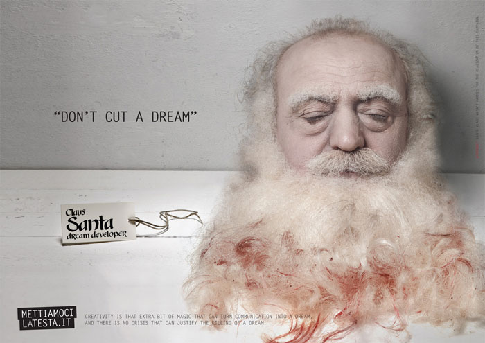 Don’t cut a dream Creative Ad Made By Italian Art Directors And Copywriters