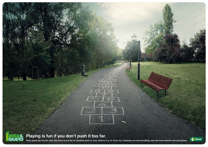 Playing is fun if you don’t push it too far Creative Ad Made By Italian Art Directors And Copywriters