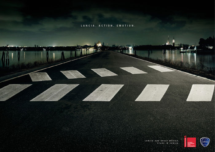 Lancia And Great Movies, Stars In Venice Creative Ad Made By Italian Art Directors And Copywriters