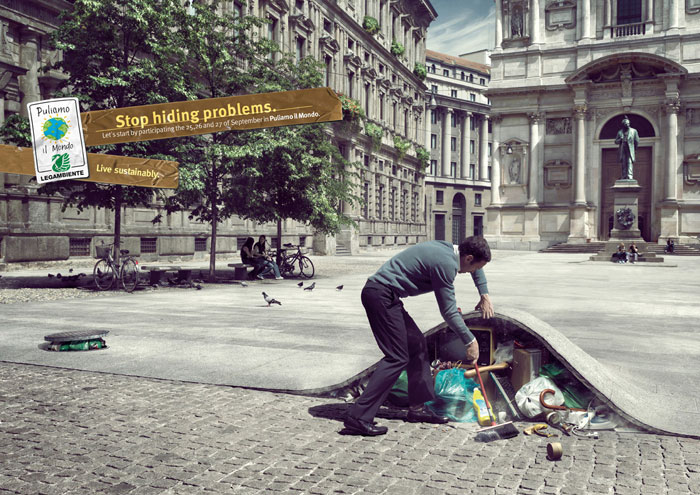 Stop hiding problems Creative Ad Made By Italian Art Directors And Copywriters