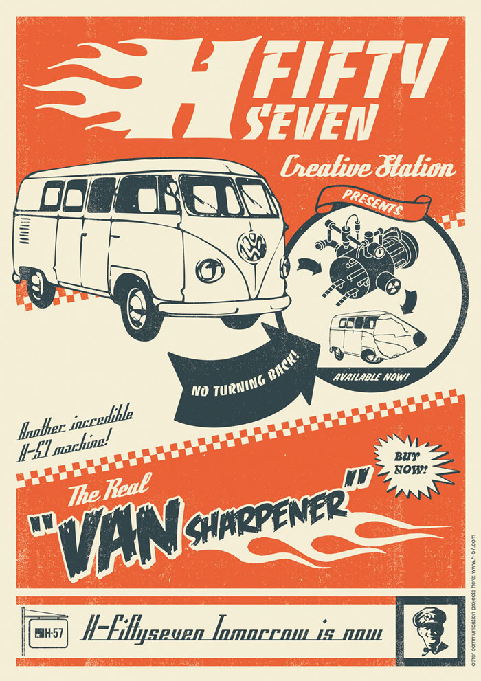Van sharpener Creative Ad Made By Italian Art Directors And Copywriters