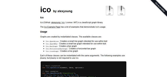Ico jQuery Data Visualization Plugin