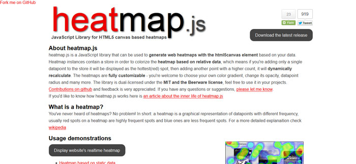 heatmap.js jQuery Data Visualization Plugin